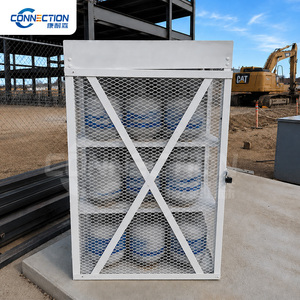 Casier <span class=keywords><strong>de</strong></span> sécurité pour propane toutes saisons avec structure en maille ventilée, cadre en acier robuste et porte verrouillable pour le stockage extérieur des bouteilles <span class=keywords><strong>de</strong></span> <span class=keywords><strong>gaz</strong></span> - Product Image 4