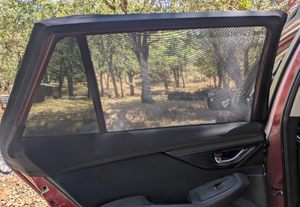 Écran de confidentialité pour fenêtre latérale de voiture, haute élasticité, 2 pièces, maille respirante, couverture d'écran de fenêtre de voiture - Product Image 3