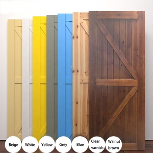 Puertas correderas de doble contenedor de acero al carbono de <span class=keywords><strong>madera</strong></span> maciza de estilo antiguo Compartimiento de almacenamiento interior de tamaño personalizado puertas correderas de Granero - Product Image 6