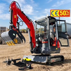 Free Shipping Wholesale Mini Excavator Hydraulic Crawler Bagger CE EPA Kubota Diesel 2 Ton 3.5Ton Zero Tail <strong>Small</strong> Excavadora - Product Image 1