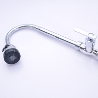 Robinet de cuisine moderne en alliage de zinc chromé, monocommande, à colonne, pour eau froide uniquement, vente en gros