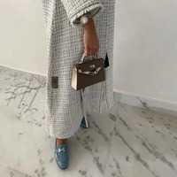 Nouvelle Abaya élégante ouverte pour femme, collection Hiver 2026 – Robe longue traditionnelle musulmane grande taille en lin