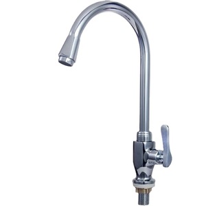 Robinet de cuisine Jinbei à poignée unique orientable, en cuivre, avec valve en céramique, à poser sur comptoir, style contemporain - Product Image 5