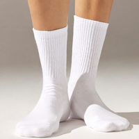 Chaussettes de cyclisme aérodynamiques pour hommes de haute qualité, chaussettes de vélo sportives unisexes en nylon blanc, respirantes et athlétiques
