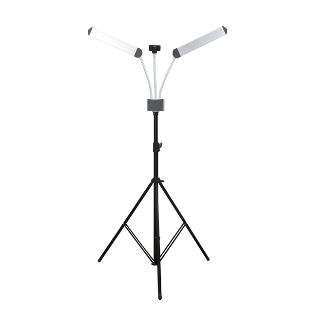 Double Arm Light Eyelash Extension Beauty Lash Lamp for Salon Nail and Tattoo Lamp With Clip on Stand Led 2 Arms