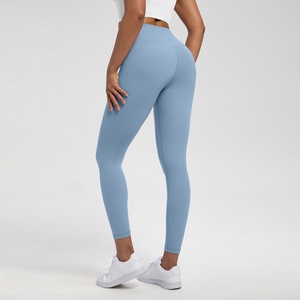 Pantalones de yoga sólidos Athena Lulu <span class=keywords><strong>GELI</strong></span> para mujer, de nailon 66, sensación ligera, cintura alta, secado rápido, longitud completa, efecto moldeador, deportivos - Product Image 4
