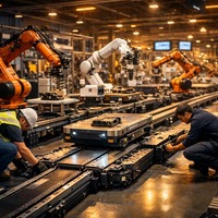Système de rail de guidage antistatique pour convoyeur de circuits imprimés SMT en profilé d'aluminium extrudé sur mesure