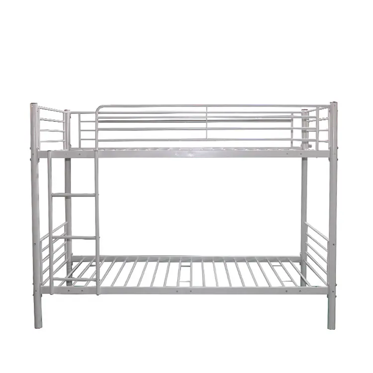 Twee Vloer Metalen Bed Metalen Slaapkamer Meubels Bed Stapelbed