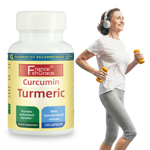 Fabricante de Suplementos Nutracéuticos de Cúrcuma y Curcumina para Apoyo Antioxidante, 180 Cápsulas de Cúrcuma y Curcumina - Product Image 1