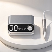 Perceuse à ongles professionnelle 65W à moteur sans balais 40000 tr/min, lime électrique avec pédale pour manucure et pédicure en salon
