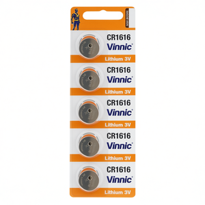 แบตเตอรี่ลิเธียม Vinnic Cr1616 3V แบบกระดุม แพ็ค 5 ก้อน - Product Image 2
