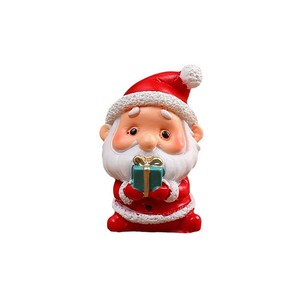 Decoraciones para árboles de Navidad Micro paisaje accesorios de tiro caja ciega regalos hechos resina duradera adornos festivos película a escala 1/12 - Product Image 5