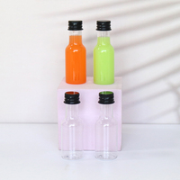 Bouteilles en plastique PET carrées incassables personnalisables MAYSURE 60 ml (2 oz) pour boissons énergisantes, sodas, shots de gingembre frais et naturels