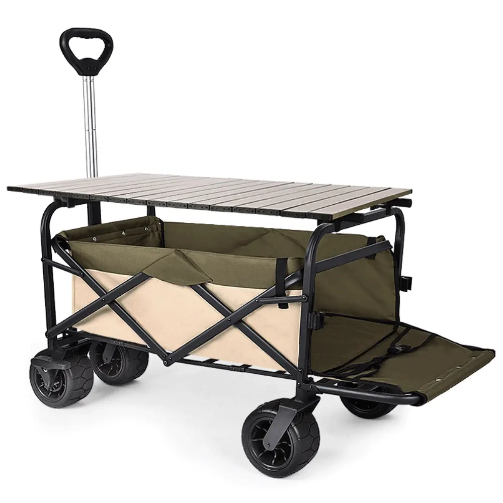 Outdoor Bjflamingo Folding Utility Strand Trolley Camping Klaptafel