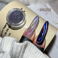 Poudre Pigmentée Cosmétique SH Effet Œil de Chat Arc-en-ciel Magnétique, Holographique Multichrome, Cristal UV, 1kg