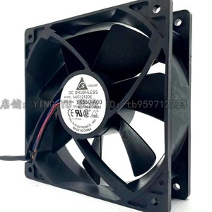 Delta Auc1212de 120x120x25mm 12v 4 Wire Pwm <b>Computer</b> <b>Case</b> Fan Fluid Bearing High Airflow - Product Image 3