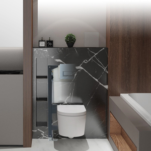 SH003G <span class=keywords><strong>Cisterna</strong></span> Empotrada de Pared de Metal+HDPE de Alta Calidad, Color Blanco, Volumen de Descarga de 3L/6L, Diseño Moderno - Product Image 5