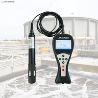 Analyseur de qualité de l'eau portable LMS-PA200 LCD pour l'aquaculture, les étangs à crevettes et les fermes piscicoles, capteur d'oxygène dissous, kit de test de l'eau, compteur de DO