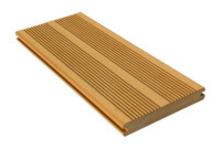 Planches de terrasse en composite WPC à grain de bois, imperméables, antidérapantes, avec fixation dissimulée, pour terrasse extérieure