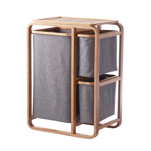 Risparmio di spazio Di Archiviazione <span class=keywords><strong>Bagno</strong></span> Di Bambù Cesto della biancheria - Product Image 6