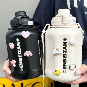 Enbeizan Insulated Water Bottle 1000Ml Double Wall Vacuum Sport Outdoor Crossbody For Women And Kids - Product Image 3