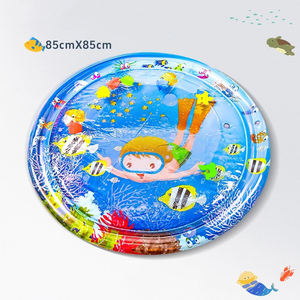 Tapis de jeu interactif amélioré en PVC rond pour chat, anti-rayures, tapis sensoriel, jouet <span class=keywords><strong>d</strong></span>'enrichissement pour chats <span class=keywords><strong>d</strong></span>'intérieur et chatons, pour l'exercice et la <span class=keywords><strong>chasse</strong></span> - Product Image 3