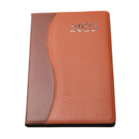 Agenda Agenda Agenda A5 personnalisé de 200 pages avec couverture en cuir PU, couverture rigide, couture hebdomadaire en selle, idée cadeau