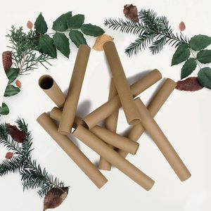 1.57x11.81 inch Nâu tái chế các tông giấy ống dày lớp học mạnh mẽ tự làm dự án trống cuộn thủ công thủ công - Product Image 4