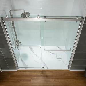 Base de <span class=keywords><strong>Ducha</strong></span> con Drenaje en el Extremo, Diseño Nuevo, con Colocación de Drenaje Reversible, Acceso para Sillas de Ruedas, Perfil Bajo, Blanco Carrara - Product Image 6