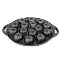 Pot en fonte d'approvisionnement d'usine pot de boule de poulpe grand moule à gâteau takoyaki casserole