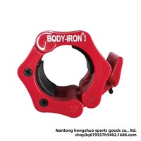 Colliers de sécurité pour haltères en nylon unisexe personnalisés, vente directe usine, à dégagement rapide et sécurisé pour clips d'haltères à verrouillage rapide de 50 mm