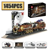 Kaiyu K96198 2026 Nuevo Tren de Vapor RC MOC DIY, Decoraciones Creativas para el Hogar, Rompecabezas, Juguetes, Regalo de Cumpleaños, Sets de Bloques de Construcción