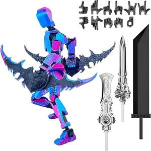 Figurine articulée personnalisée imprimée en 3D, modèle de jouet de dessin animé multi-articulations pour collection et soulagement du stress - Product Image 4