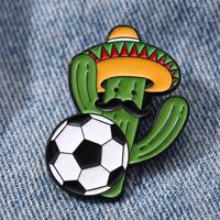 Broches en émail métallique personnalisées sur le thème de l'Amérique, du Canada et du Mexique, pour vêtements, football, sports, vente en gros, badges de revers mignons de dessins animés pour chapeaux