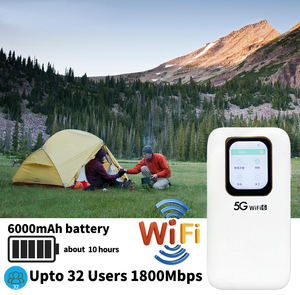 โมเด็ม 5G SA NSA Nano SIM UNISOC V510, มินิไวไฟพกพา, ฮอตสปอตไวไฟแบบพกพา, เราเตอร์ไวไฟในร่ม WiFi6 แบตเตอรี่ 6000mAh - Product Image 6