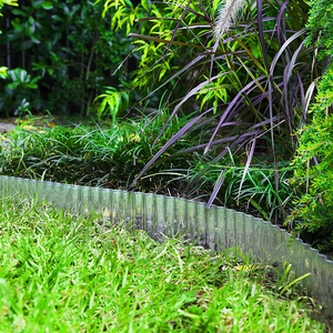 Bordure de jardin en acier galvanisé ondulé sur mesure <span class=keywords><strong>pour</strong></span> aménagement paysager, bordure flexible <span class=keywords><strong>pour</strong></span> parterres de fleurs DIY, <span class=keywords><strong>pour</strong></span> pelouse et jardin - Product Image 2