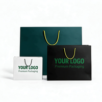 Sac cadeau en papier mat personnalisé avec poignée, impression de votre logo, sac de shopping en papier multicolore pour marchandises de luxe