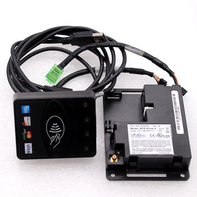 NCR Kiosk II Non-Contact Card Reader 445-0718404 ATM Bank Machine 009-0024443