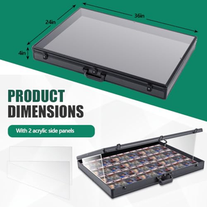 Exhibidor de Mesa Portátil de Aluminio para Tarjetas Deportivas, Ideal para Ferias Comerciales - Product Image 5