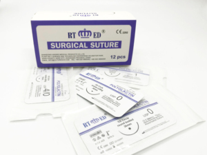 Y tế hấp thụ <span class=keywords><strong>polyglactin</strong></span> PGA 910 PGA pgla chỉ khâu phẫu thuật với kim USP 2-6/0 - Product Image 2