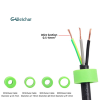 Boîte de jonction électrique étanche IP68 à 4 voies avec boîtier en PA66 40A/450V -40~105 Gamme de températures