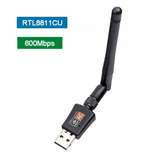 RTL8811CU 600Mbps Dual Band Wifi Adapter 5.8GHz 2.4GHz Wireless Lan 600M USB Wireless Network Card with Antenna