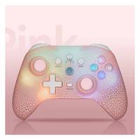 Manette de jeu sans fil RGB avec joystick 3D haute sensibilité et boutons programmables pour Switch pour PS4 Mando Manette
