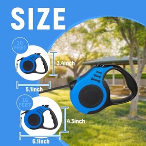Laisse Rétractable Automatique pour Chien, Télécopieuse, 10/16 pieds, avec Poignée Antidérapante, Idéale pour Chiens de Petite et Moyenne Taille - Product Image 2