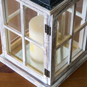 Vintage <strong>Wooden</strong> <strong>Lantern</strong> Decorative Holiday Candle Holder <strong>Lantern</strong> - Product Image 2