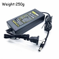 Adaptateur secteur 12V 5A, convertisseur AC 100V-240V, adaptateur d'alimentation 12V5A DC 5.5x2.5mm, prise US
