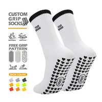 Chaussettes de Pilates antidérapantes personnalisables pour femmes, chaussettes de yoga mi-mollet, chaussettes de fitness avec logo personnalisé, chaussettes de Pilates à grip