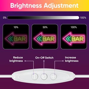 Bar neon LED dimmable USB powered ambient <b>light</b> shop <b>window</b> decoration <b>light</b> street indicator <b>light</b> landscape <b>light</b> Customized - Product Image 2