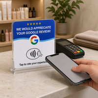 Vorx Tech NTAG213 NFC RFID-Karte mit Mini-Tag und QR-Code für Zugangskontrolle in Geschäften, Salons, Cafés & Hotels