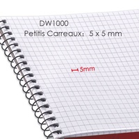 Foska 50 feuilles de papier blanc acide 60gsm Gregg Rule Steno cahiers pour écrire des notes à l'école University College